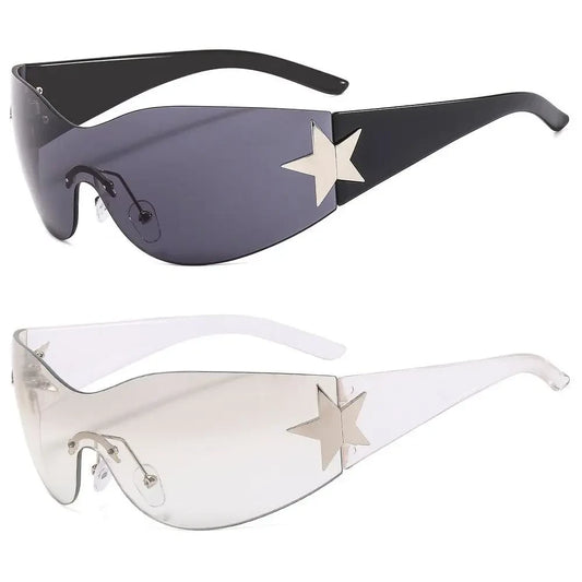 Y2K Rimless Star Sunglasses
