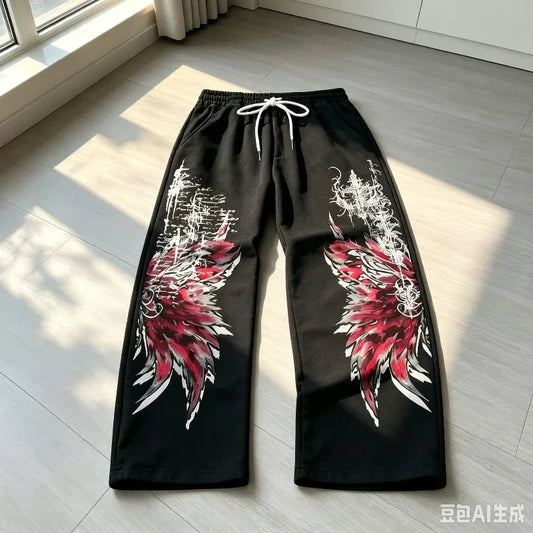 Gothic Punk Breathable Sportswear Pants