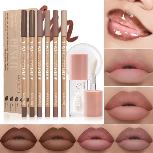 Matte Nude Lip Liner Set