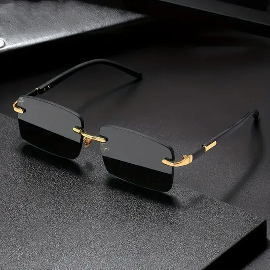 Rectangle Rimless Fashion Sunglasses