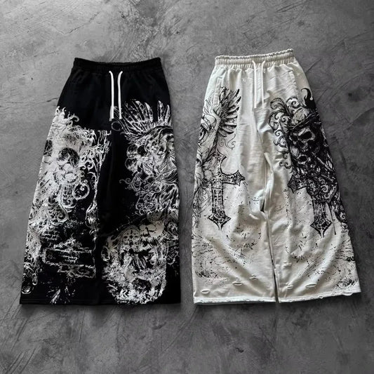 Y2K Retro Streetwear Sweatpants